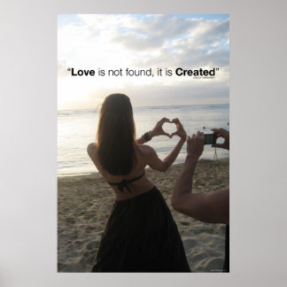 Created Love Poster