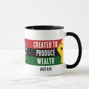 CREATED TO PRODUCE WEALTH Black-Owned Business Mug