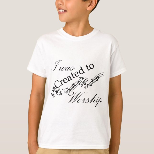 Created to Worship T-Shirt (Front)