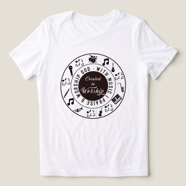 Created to Worship  Tri-Blend Shirt (Design Front)