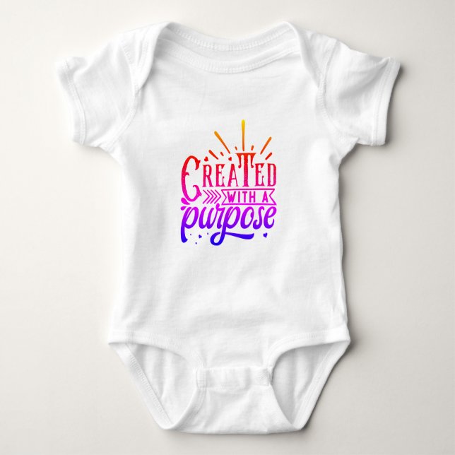 Created with a Purpose Baby Bodysuit (Front)