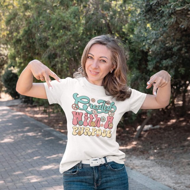 Created with a Purpose Christian Empowerment T-Shirt (Creator Uploaded)