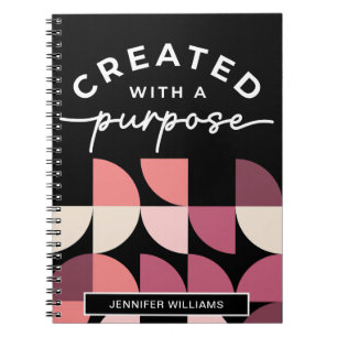 Created with a purpose Christian notebook