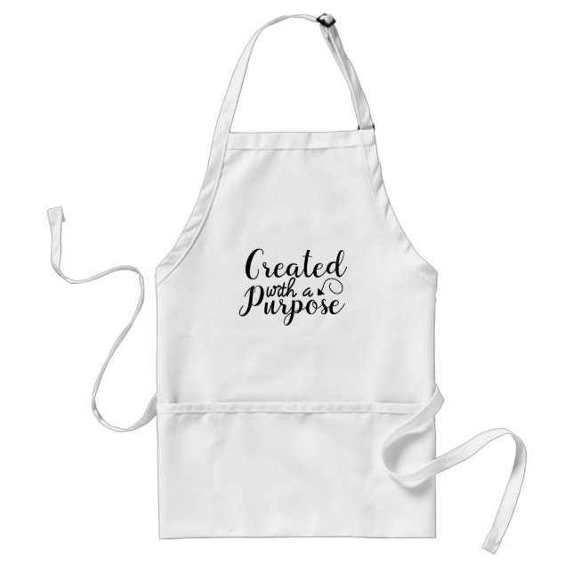 Created With A Purpose Inspirational Standard Apron (Front)
