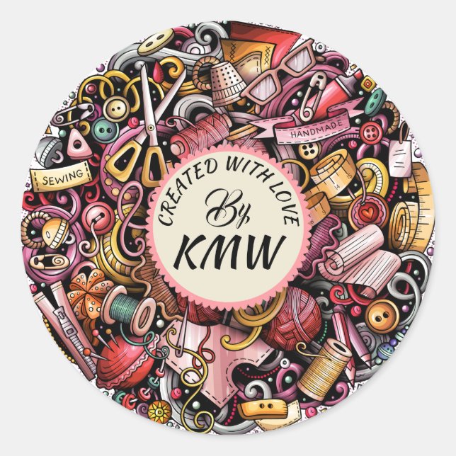 Created With Love Sticker (Front)