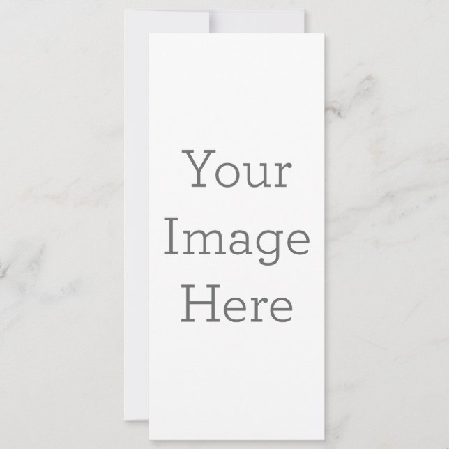 Flat Invitation, Size: 10.2 cm x 23.5 cm, Paper: Signature Matte, Envelopes: White (Front)
