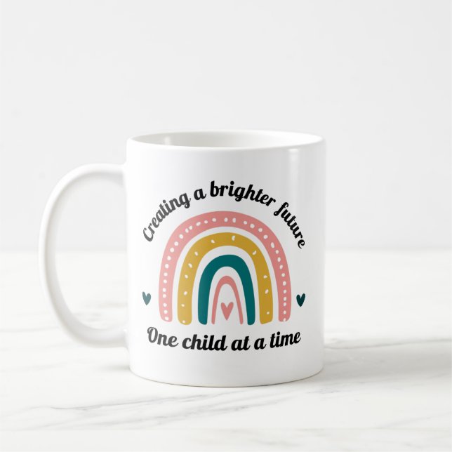 creating a brighter future one child at a time coffee mug (Left)