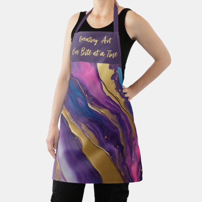 Creating Art One Bite at a Time- Abstract Apron (Insitu)