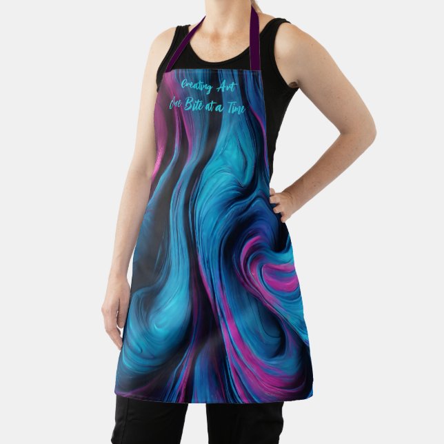 Creating Art One Bite at a Time- Modern Abstract- Apron (Insitu)