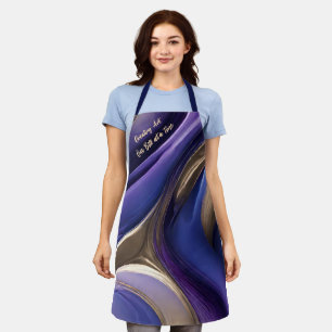 Creating Art One Bite at a Time- Modern Abstract- Apron