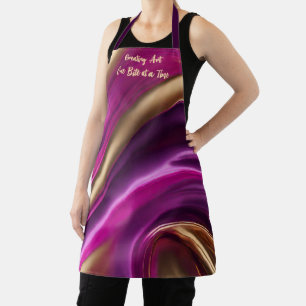 Creating Art One Bite at a Time- Modern Abstract- Apron