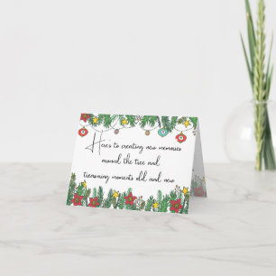 Creating Memories Around the Tree Holiday Card