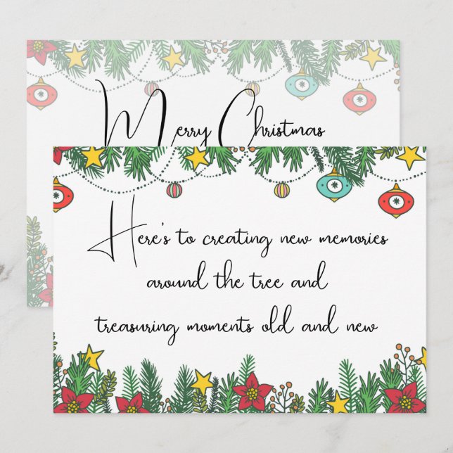 Creating Memories Around the Tree Holiday Card (Front/Back)