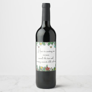 Creating Memories Around the Tree Wine Label