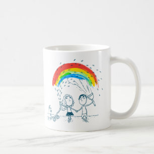 Creating Rainbow Together Love Couple Mug