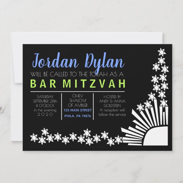 CREATION Bar Bat Mitzvah Invitation (Front)