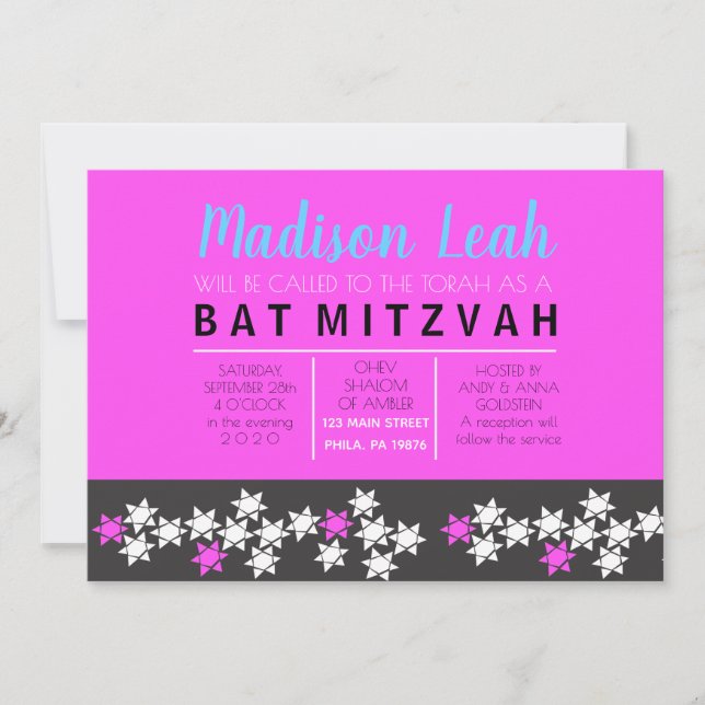 CREATION Bar Bat Mitzvah Invitation (Front)