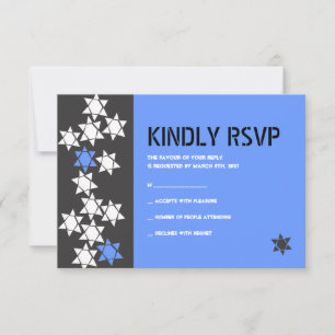 Creation Bar Bat Mitzvah Invitation Reply Card