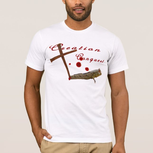 Creation Conquest Darwin Fish Shirt (Front)