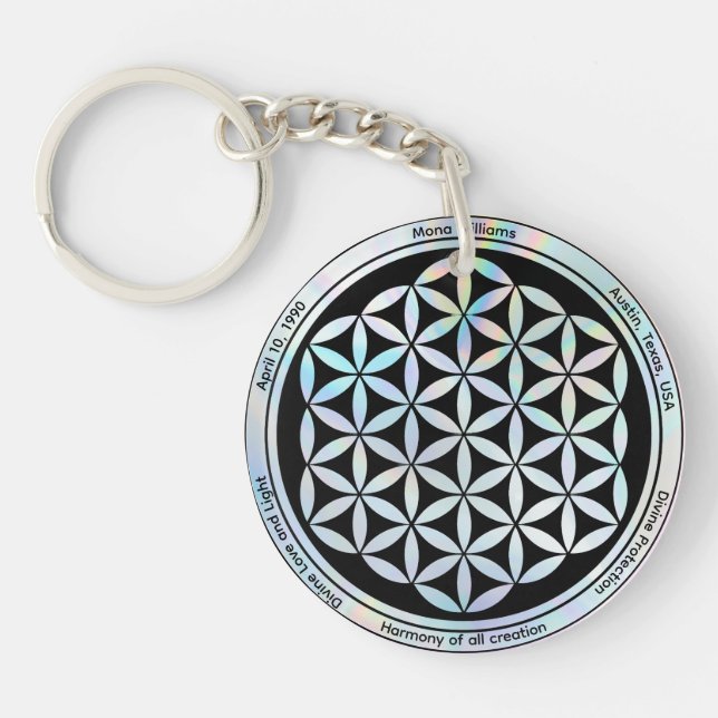 Creation Harmony Symbol Magnet Key Ring (Front)