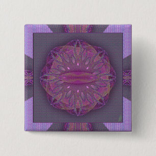 Creation Mandala 15 Cm Square Badge