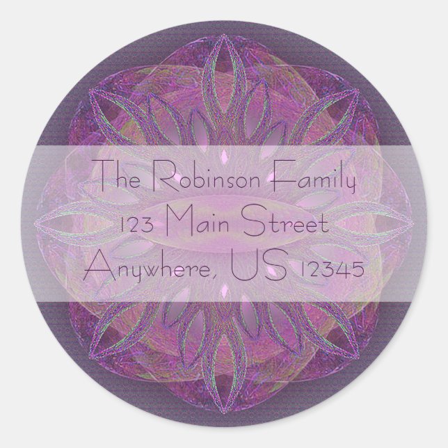 Creation Mandala Classic Round Sticker (Front)