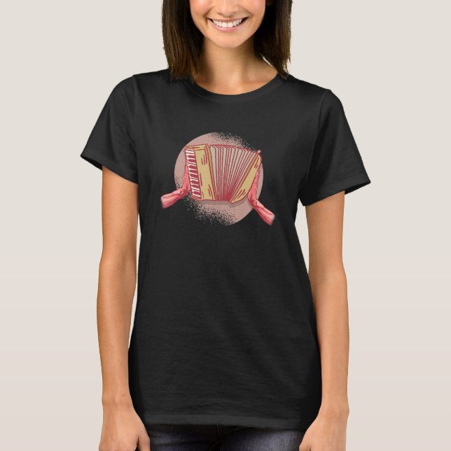 Creation of Accordion - Accordionist Accordion Pla T-Shirt (Front)