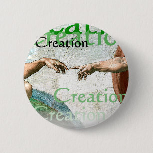 Creation of Adam 6 Cm Round Badge