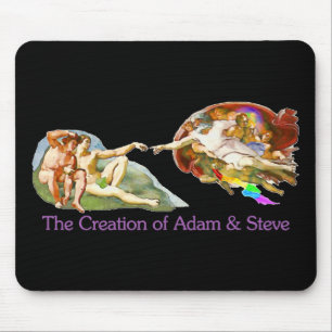 Creation of Adam and Steve Mouse Mat
