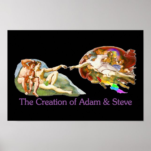 Creation of Adam and Steve Poster (Front)