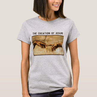 "Creation of Adam" by Michelangelo Buonarroti T-Shirt
