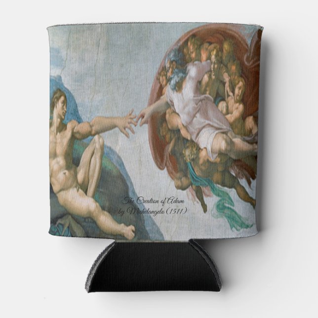 Creation of Adam by Michelangelo Can Cooler (Front)