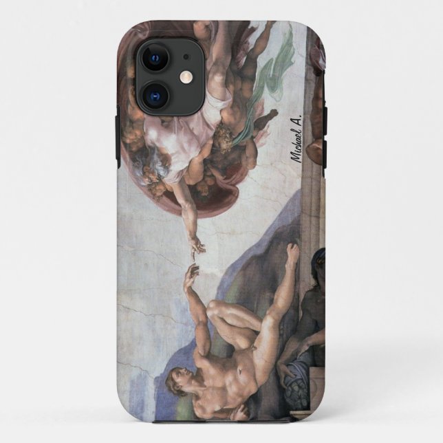 Creation of Adam Cistine Chapel Art Case-Mate iPhone Case (Back)