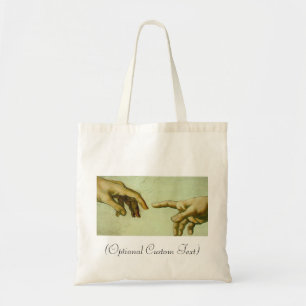 Creation of Adam (detail-hands) Tote Bag