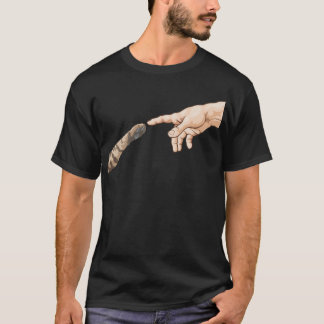 Creation of Adam Hands Cat Michelangelo Touch Of G T-Shirt
