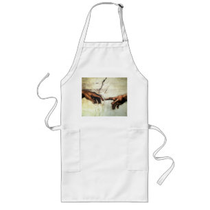 Creation of Adam - Hands Michelangelo 1475 - 1564 Long Apron