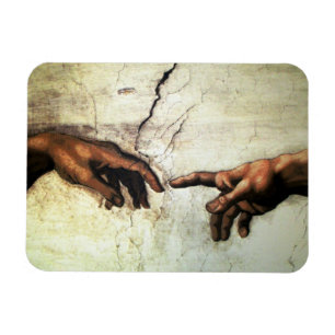Creation of Adam - Hands Michelangelo 1475 - 1564 Magnet