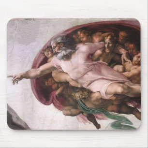 Creation of Adam in detail Mouse Mat