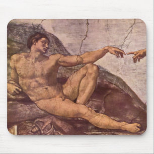 Creation of Adam in detail Mouse Mat