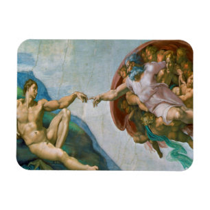 Creation of Adam - Michelangelo 1475 - 1564 Magnet