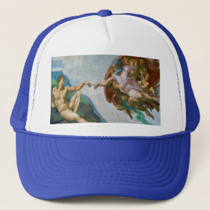 Creation of Adam - Michelangelo 1475 - 1564 Trucker Hat