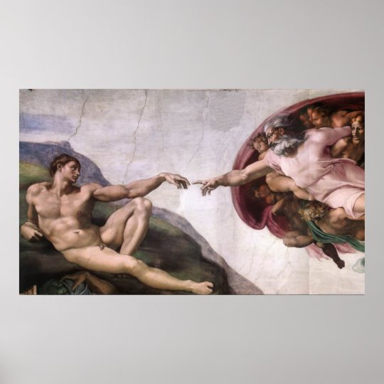 Creation of Adam Poster