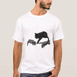 Creation of Cat Embroidered Graphic PNG - Modern A T-Shirt