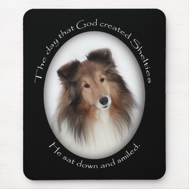 Creation of Shelties Mouse Mat (Front)