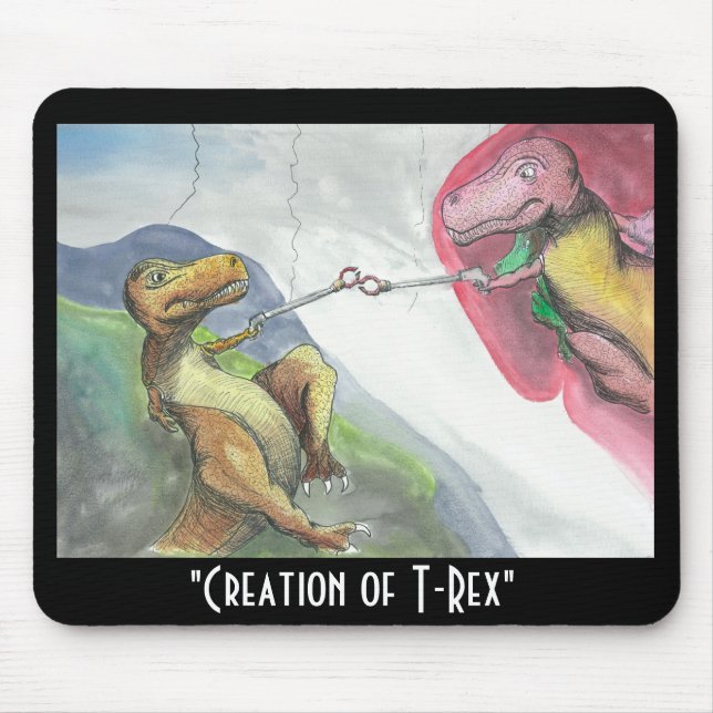 Creation of T-Rex Mouse Mat (Front)