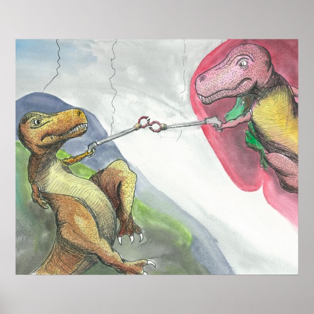 "Creation of T-Rex" Poster (Front)