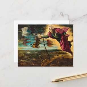 Creation of the Animals, 1553 by Jacopo Tintoretto Postcard