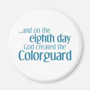 Creation of the Colorguard Funny Marching Band Magnet