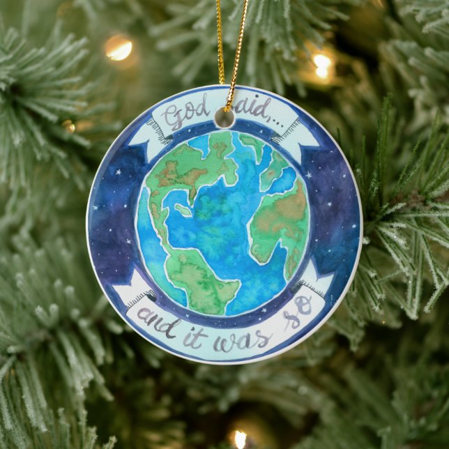 Creation of the World Jesse Tree Ceramic Tree Decoration (Tree)