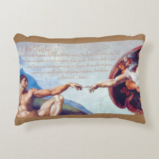 Creation - Our Father Prayer Throw Pillow